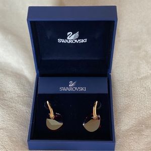 Vintage Swarovski Earrings Ruby/RHS pierced
